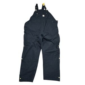 NWT Carhartt Loose Fit Firm Duck Bib Overalls Insulated Mens 3XL Tall 104393